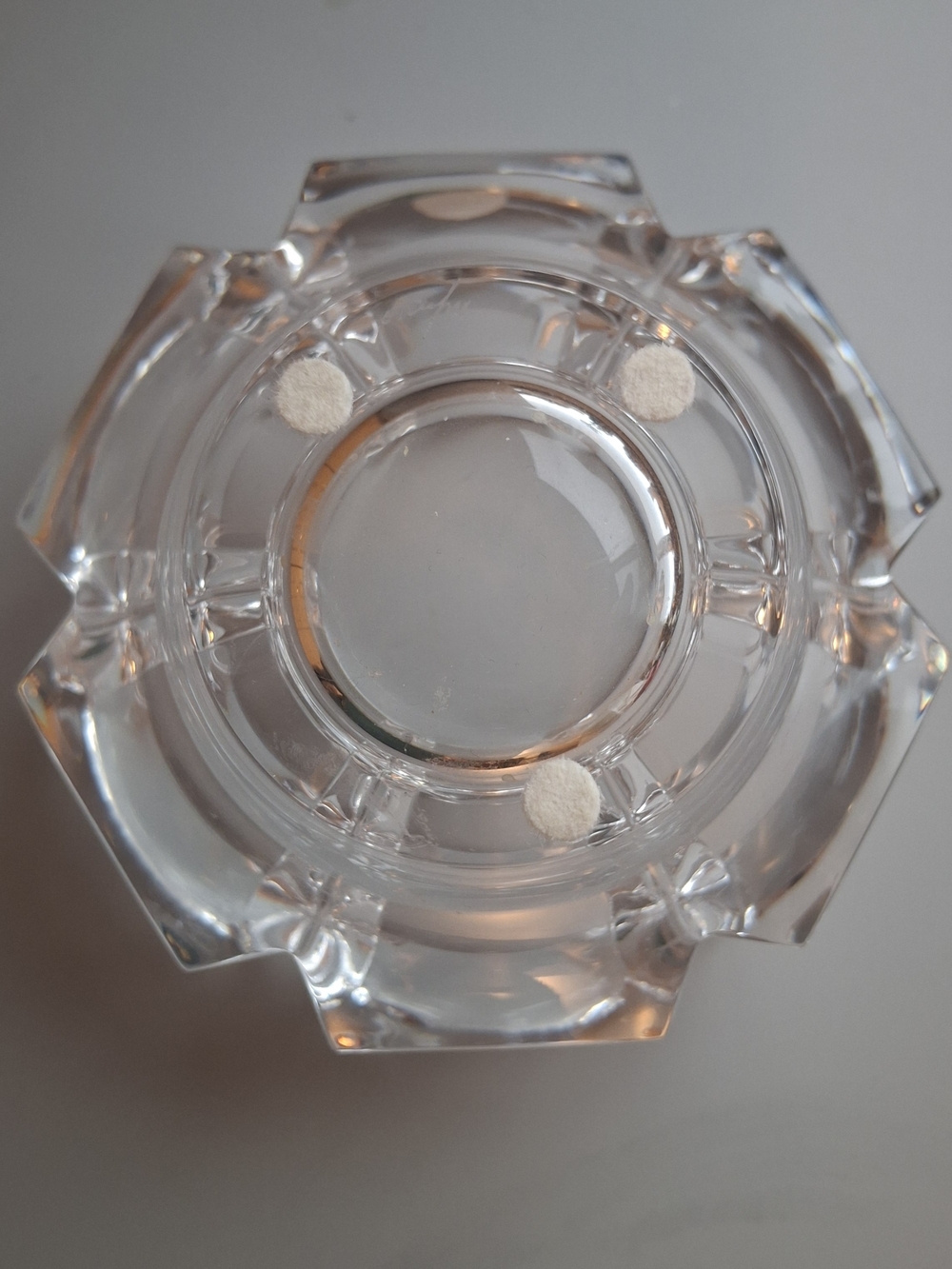4.5"  Vintage Orrefors Sweden Crystal Bowl Sculpted Glass Candy Dish Home Decor - Picture 5 of 8